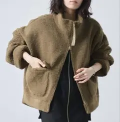 【新品】KHA:KI カーキ スタンドカラーボアジャケット