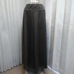 ストレッチ スウェット A ライン ロング スカート　サイズフリー