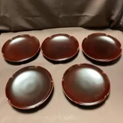 漆器菓子皿　5セット