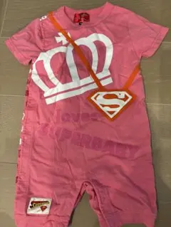 SUPERBABY ロンパース ピンク 80cmのサムネイル