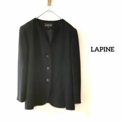 LAPINE ノーカラージャケット　フォーマル　礼服　レディース　ブラック　11のサムネイル
