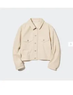 ユニクロ　コーデュロイクロップドジャケット　ジャケット