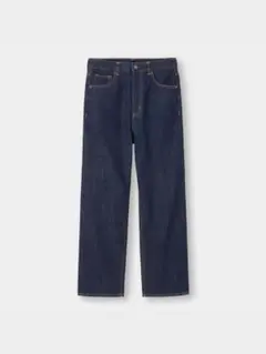 GU ハイウエストストレートジーンズ