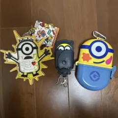【ほぼ未使用】　ミニオン キーホルダー　キーケース　USJ 廃盤　限定