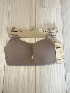 無印　ノンワイヤー胸の形を整えるブラ(Ｓ・モカブラウン)