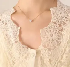 【人気❣️】間違いなし しずく　czダイヤモンド✨サージカルステンレスネックレス