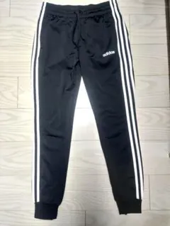 美品 adidas レディースブラックジャージパンツ Lサイズ