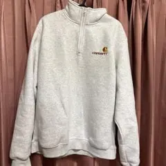 Carhartt wipカーハート　グレー ハーフジップ トレーナー