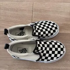 VANS チェッカーパターン スリッポン 19.5cm