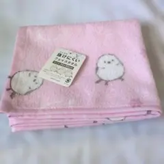 フェイスタオル　シマエナガ　パイルが抜けにくいタオル