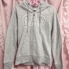 GAP グレー ジップアップパーカー XS / 平成 ギャル y2k