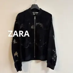 ZARA ザラ　シースルー　ブルゾン　花柄　美品のサムネイル