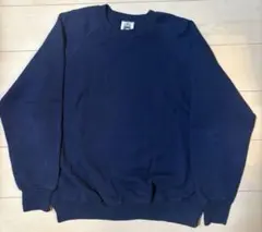 90s Lee スウェット 無地 USA製 ネイビー　ラグラン