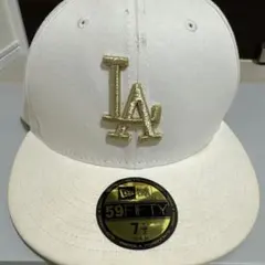 New Era 59FIFTY LAキャップ ホワイト 7 1/4