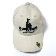 le coq sportif ルコックゴルフ　コーデュロイキャップ　ベージュ