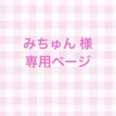みちゅん 様専用ページ