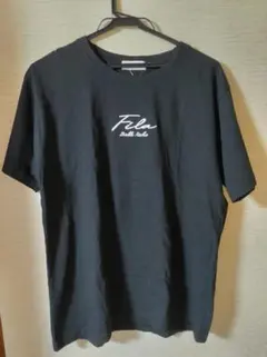 新品　レディース　FILAロゴ刺繍Ｔシャツ　Ｌサイズ 黒