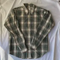 MHL. グリーン系チェック 長袖シャツ