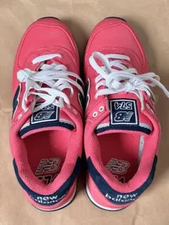 New Balance 574 ピンク ネイビー スニーカー