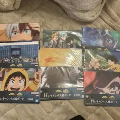 僕のヒーローアカデミア　一番くじ H賞キャンバス風ボード　9種