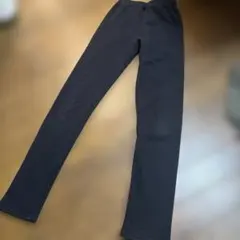 裏起毛 ロングパンツ ブラック