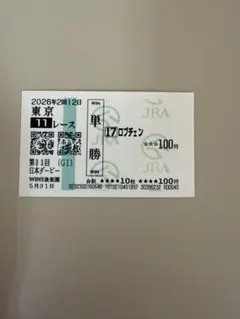 ロブチェン 第93回日本ダービー単勝馬券 現地東京競馬場購入 - メルカリ