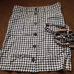 ギンガムチェックリバーシブルスカート