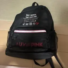 LUV GIRLS PINK リュック バックパック ブラック
