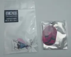 ワンピースイニシャルアクリルキーホルダー アクリルパーツ ボンちゃん