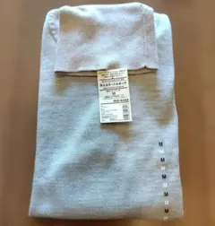 新品タグ付き　無印良品　メンズ　洗えるタートルネック　М