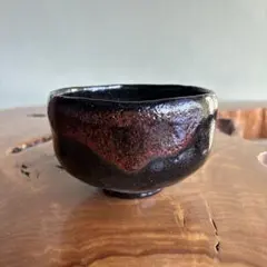 黒楽茶碗 佐々木松楽作 楽焼 抹茶碗 茶道具