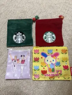スターバックス サンリオ ポーチ 4点セット