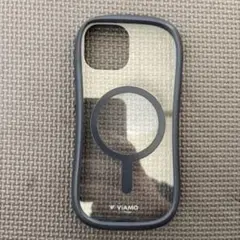 viamo iPhone15pro ケース　黒　透明　MagSafe対応