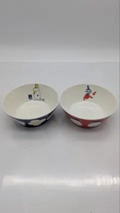 【A】ムーミン ペアボウル セット リトルミイ スノークのおじょうさん