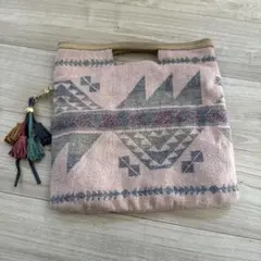 Another Edition ネイティブ柄 ハンドバッグ クラッチバッグ