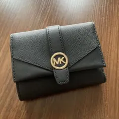 新品　正規品☆MICHAEL KORS 折り財布　ブラック レザー 三つ折り財布