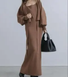 NEUNA 4WAYニットカーディガン＋キャミソールワンピース