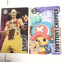 ワンピース トップ カードガム 2枚セット ウソップとトニートニーチョッパー