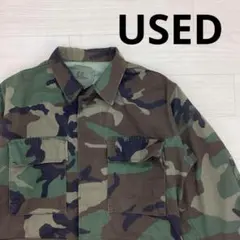 USED古着 長袖迷彩柄ジャケット