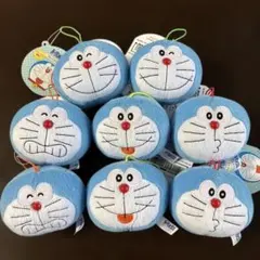 ラウンドワン / ドラえもん フェイスマスコット 8点 コンプリート