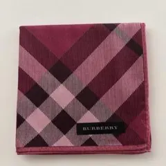 【新品】BURBERRY バーバリー　ハンカチ　レッド　チェック柄