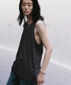 WYM MVS LAYERED SLIT TANK TOP