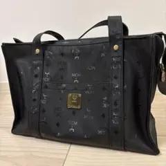 MCM トートバッグ ショルダー 肩掛け ヴィセトス柄 ゴールド金具 PVC