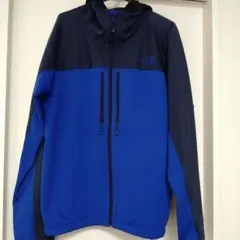 THE NORTH FACE ジップパーカー ネイビー＆ブルー　XLサイズ