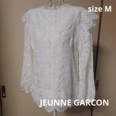 お値下げしました♥エレガントホワイト レースブラウス Mサイズ