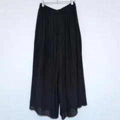 UNIQLO シフォンプリーツスカートパンツ スカパン ワイドパンツ ボリューム