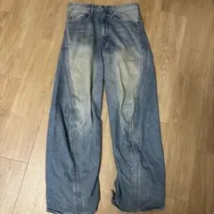 NVRFRGT 3D Twisted Wide Leg Jeans