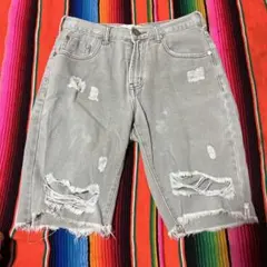 Oneteaspoon ダメージ加工 ハーフパンツ