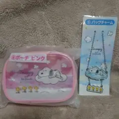 スヌーピー　サンリオ当たりくじ　ポーチ＆バッグチャーム