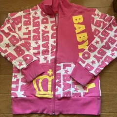 BABYDOLL ロゴ入り ピンク パーカー130cm